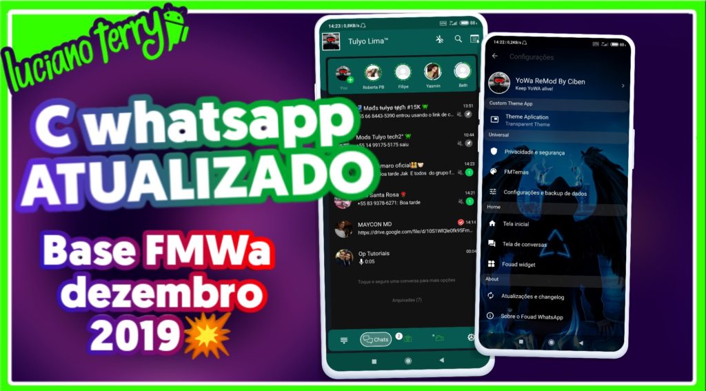 ATUALIZA O C- WHATSAPP V8.12 BASE FM DEZEMBRO 2019 