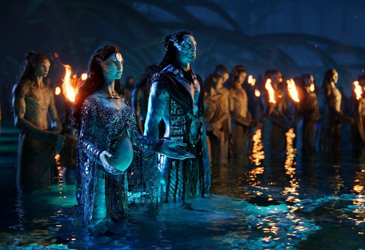 Avatar: O Caminho da Água está em cartaz nos cinemas