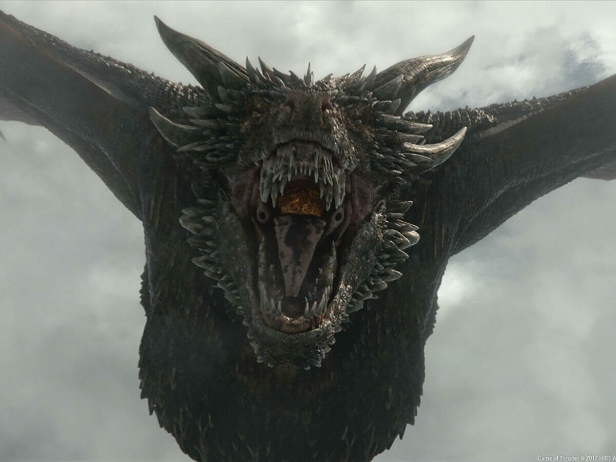 Drogon em Game of Thrones.