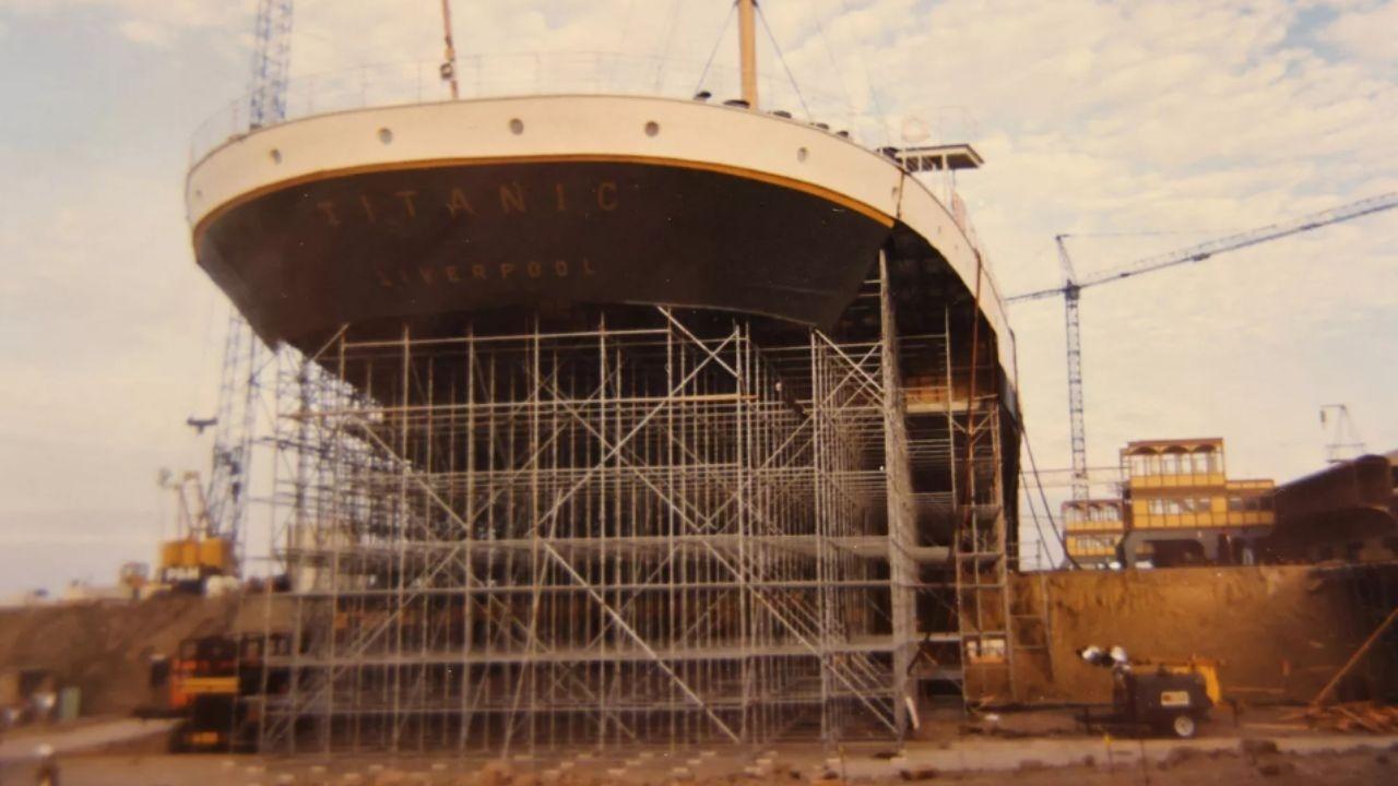 Imagem inédita dos bastidores do filme "Titanic"  - Henry Aldridge & Son/Divulgação