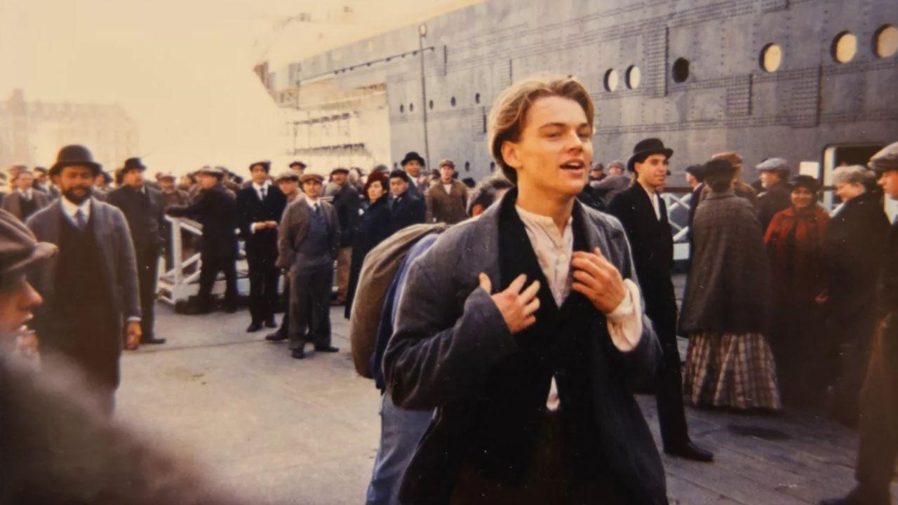 Imagem inédita dos bastidores do filme "Titanic"  - Henry Aldridge & Son/Divulgação